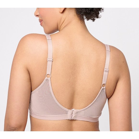 Breezies Mink Natural Embrace Wirefree Contour TShirt Bra Size 34D - Picture 3 of 8